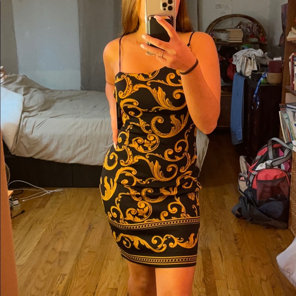 Guess: Gilded Scroll Dress